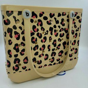 BOGG BAG Leopard Print Tote - Tan and Pink
